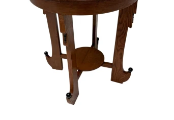 Art Deco Amsterdamse School Oak Side Table, 1920s